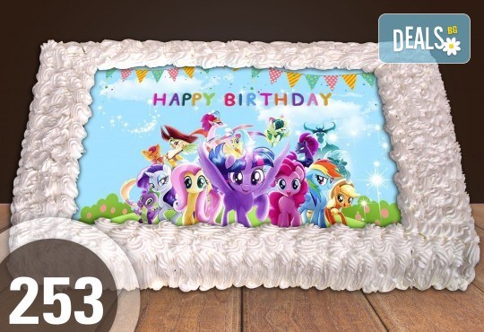 За най-малките! Голяма торта със снимка 20, 25 или 30 парчета за празника на Вашето дете с герой от филмче от Сладкарница Джорджо Джани - Снимка 5