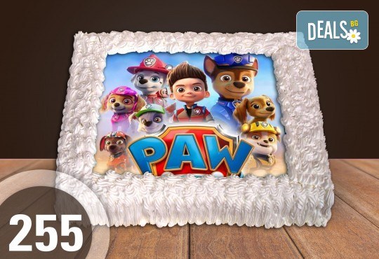 За най-малките! Голяма торта със снимка 20, 25 или 30 парчета за празника на Вашето дете с герой от филмче от Сладкарница Джорджо Джани - Снимка 4