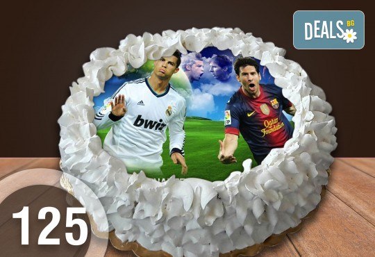 Детска торта с 16 парчета с крем и какаови блатове + детска снимка или снимка на клиента, от Сладкарница Джорджо Джани - Снимка 25