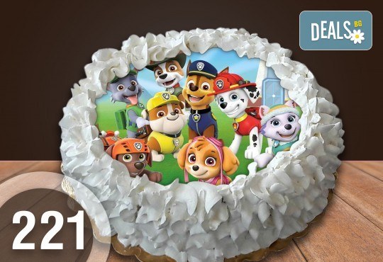 Детска торта с 16 парчета с крем и какаови блатове + детска снимка или снимка на клиента, от Сладкарница Джорджо Джани - Снимка 7