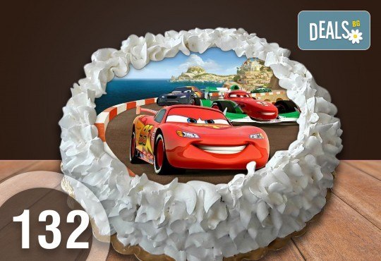 Детска торта с 16 парчета с крем и какаови блатове + детска снимка или снимка на клиента, от Сладкарница Джорджо Джани - Снимка 28