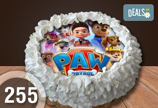 Детска торта с 12 парчета с крем и какаови блатове + детска снимка или снимка на клиента, от Сладкарница Джорджо Джани - Снимка 2