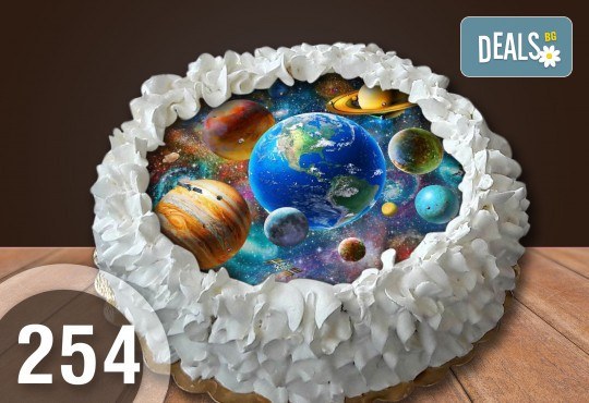 Детска торта с 12 парчета с крем и какаови блатове + детска снимка или снимка на клиента, от Сладкарница Джорджо Джани - Снимка 17