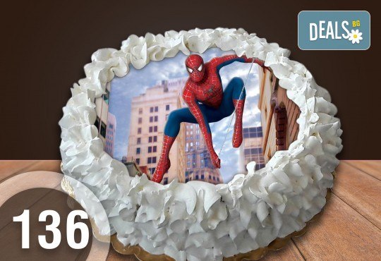 Детска торта с 12 парчета с крем и какаови блатове + детска снимка или снимка на клиента, от Сладкарница Джорджо Джани - Снимка 26