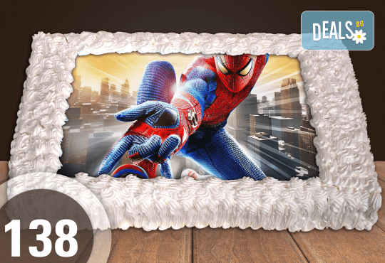 Експресна торта от днес за днес! Голяма детска торта 20, 25 или 30 парчета със снимка на любим герой от Сладкарница Джорджо Джани - Снимка 50