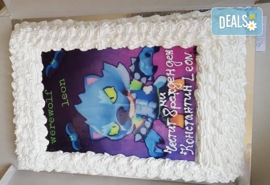 Експресна торта от днес за днес! Голяма детска торта 20, 25 или 30 парчета със снимка на любим герой от Сладкарница Джорджо Джани - Снимка 32