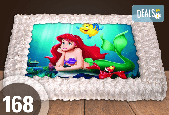 Експресна торта от днес за днес! Голяма детска торта 20, 25 или 30 парчета със снимка на любим герой от Сладкарница Джорджо Джани - Снимка 76