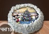 Коледно-новогодишна торта с 8 парчета с крем и какаови блатове + коледна снимка или снимка на клиента, от Сладкарница Джорджо Джани - thumb 13
