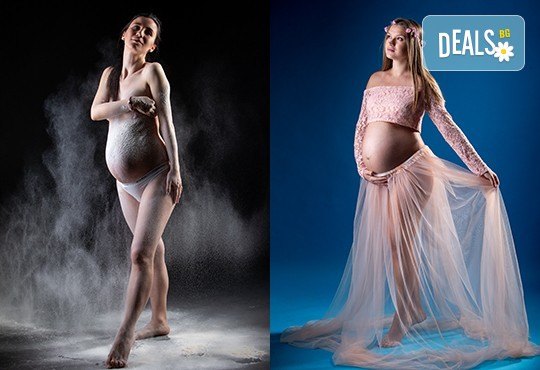 60-минутна фотосесия за бременни в студио с включени аксесоари, дрехи и ефекти + обработка на всички заснети кадри + коледни декори, от Chapkanov photography - Снимка 9