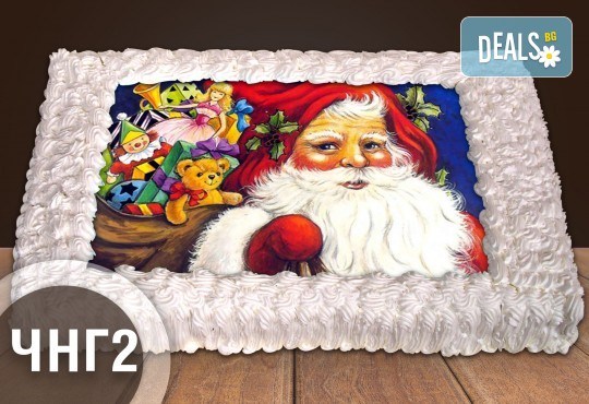 За Коледа и Нова година! Голяма торта 20, 25 или 30 парчета със снимка от Сладкарница Джорджо Джани - Снимка 3