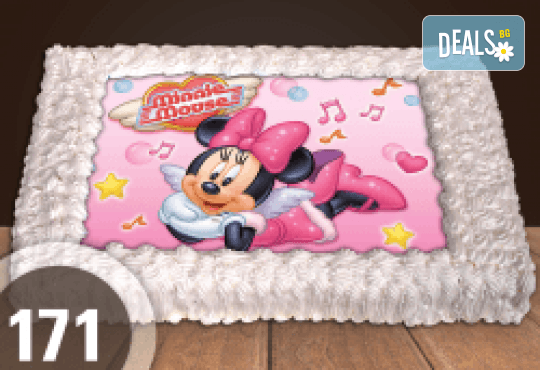 Торта Мики Маус, с друг приказен герой или със снимка на клиента: 8, 12, 16, 20, 25 или 30 парчета от Сладкарница Джорджо Джани - Снимка 5