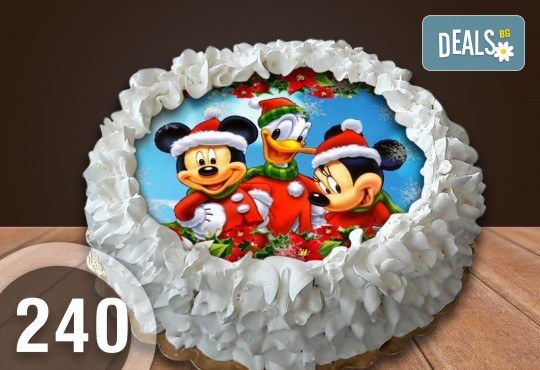 Торта Мики Маус, с друг приказен герой или със снимка на клиента: 8, 12, 16, 20, 25 или 30 парчета от Сладкарница Джорджо Джани - Снимка 4
