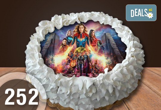 Детска торта с 8 парчета с крем и какаови блатове + детска снимка или снимка на клиента, от Сладкарница Джорджо Джани - Снимка 34