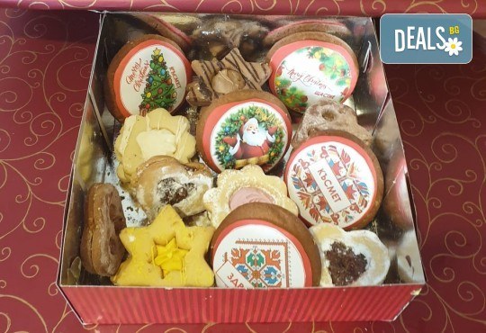 5 бр. декорирани Коледни меденки и 15 бр. големи маслени сладки, майсторска изработка от Сладкарница Джорджо Джани - Снимка 1