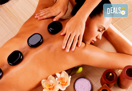 Релаксиращ цял Hot Stone масаж 75 минути и регенериращ масаж и маска за лице с био масла в Dimitrova Beauty - Снимка 1