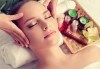 За Нея с любов! Цялостен релаксиращ масаж със златен прашец, чаша вино и маникюр с гел лак и 2 декорации в Senses Massage & Recreation - thumb 2