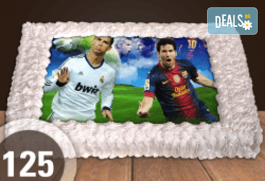 За феновете на спорта! Торта със снимка за почитателите на футбола или други спортове от Сладкарница Джорджо Джани - Снимка 2