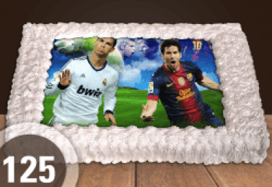 За феновете на спорта! Торта със снимка за почитателите на футбола или други спортове от Сладкарница Джорджо Джани - Снимка
