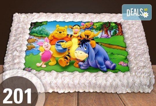 Голяма детска торта 20, 25 или 30 парчета със снимка на любим герой от Сладкарница Джорджо Джани - Снимка 111