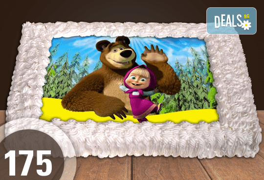 Голяма детска торта 20, 25 или 30 парчета със снимка на любим герой от Сладкарница Джорджо Джани - Снимка 88