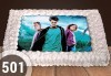 За момче! Торти за момчета: вземете голяма торта 20/ 25/ 30 парчета със снимка на герои от любимите детски филмчета - Нинджаго, Костенурките Нинджа, Спайдърмен и други от Сладкарница Джорджо Джани - thumb 1