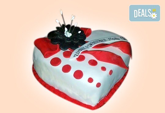 AMORE! Подарете Торта Сърце по дизайн на Сладкарница Джорджо Джани - Снимка 9