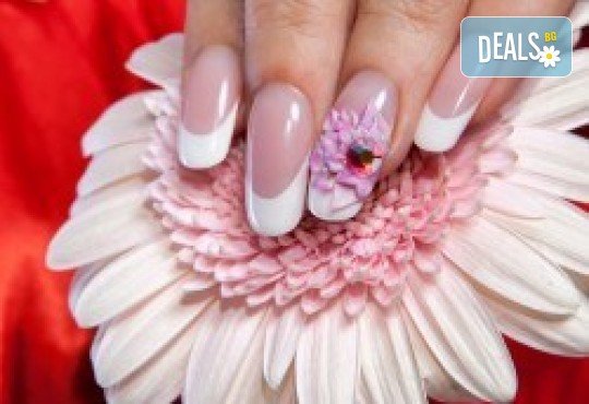 Маникюр с гел лак и две декорации! Богат каталог цветове Gel.it или BlueSky в Студио Хармония - Снимка 5