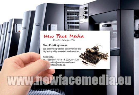 600 пълноцветни двустранни лукс визитки, 340 гр. картон + дизайн! Висококачествен печат от New Face Media! - Снимка 2