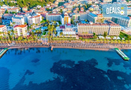 През Октомври Ultra All Inclusive на море в IDEAL PRIME BEACH, Мармарис, Турция! 7 нощувки, вечерна шоу програма, жива музика, анимация, безплатно за дете 11.99 г. и транспорт от Belprego Travel! - Снимка 2