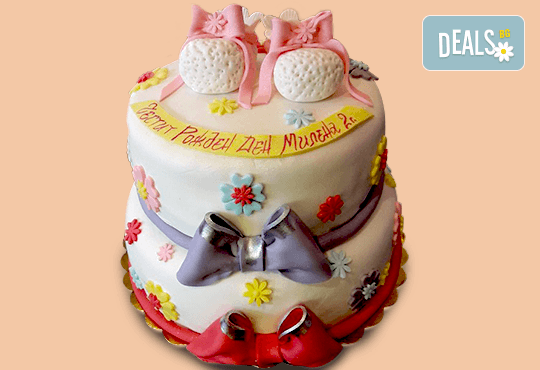 Честито бебе! Торта за изписване от родилния дом, за 1-ви рожден ден или за прощъпулник от Сладкарница Джорджо Джани - Снимка 18