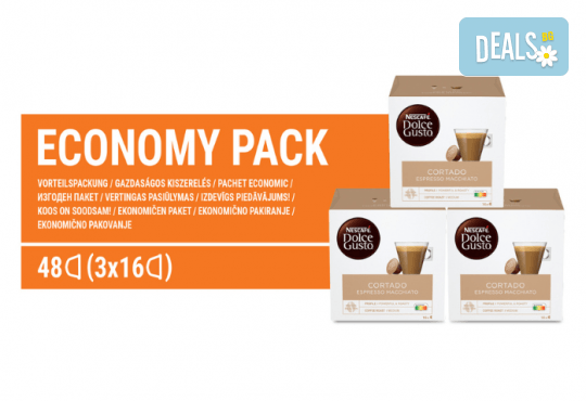 NESCAFE DOLCE GUSTO CORTADO ESPRESSO MACCHIATO кафе капсули, 48бр - Снимка 3