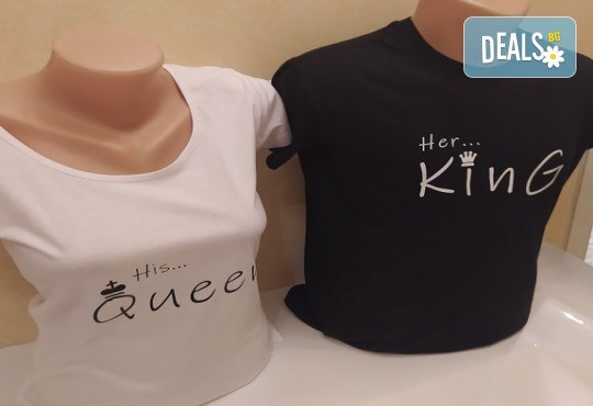 Нека целият свят разбере! Споделете любовта си с оригиналните дизайни на тениските за двойки от Creative beauty - Снимка 2