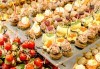 За Вашия празник! Сет 220 коктейлни хапки, 6 вида, аранжирани и декорирани от Bruschette Italian bistro - thumb 2
