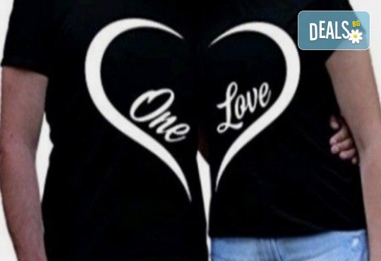 Любов за двама! Две тениски по дизайн на клиента или с готов дизайн от Creative beauty - Снимка 2