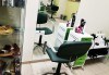 Иновативна фотон лазер терапия за коса с ботокс, хиалурон, кератин, арган, измиване, флуид с инфраред преса и оформяне със сешоар в Женско царство в Студентски град - thumb 6