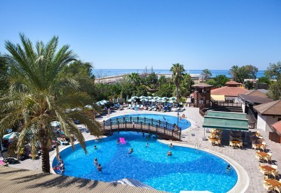 Майски празници в Seher Resort 5*, Сиде, Анталия! 7 нощувки ALL Inclusive, басейни, водни пързалки, безплатно за дете до 12.99 г. и транспорт от Belprego Travel - Снимка