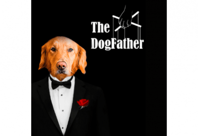 Персонализиран шедьовър на вашия домашен любимец върху канава The Dogfather“ - Снимка
