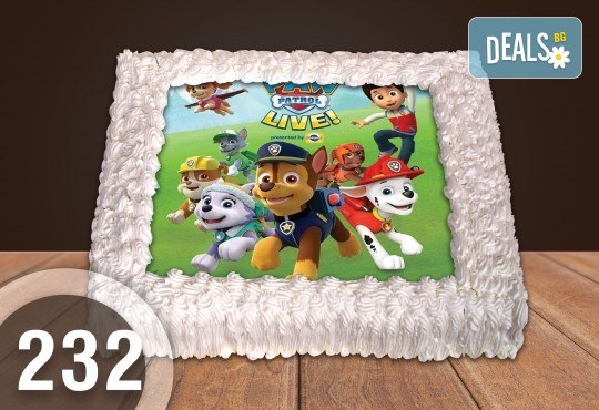 За най-малките! Голяма торта със снимка 20, 25 или 30 парчета за празника на Вашето дете с герой от филмче от Сладкарница Джорджо Джани - Снимка 7