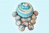 Сладък парти пакет за бебешка погача! Декорирани меденки и мъфини и 12, 16, 20 или 25 парчета торта от Сладкарница Джорджо Джани - thumb 2