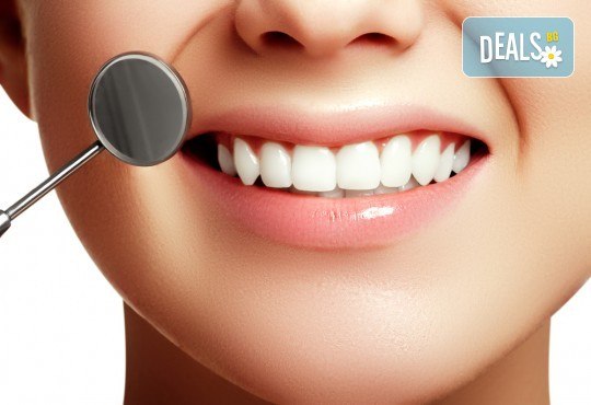 Фотополимерна пломба, преглед, план на лечение и почистване на зъбен камък в Дентален кабинет д-р Маринашева - Снимка 1