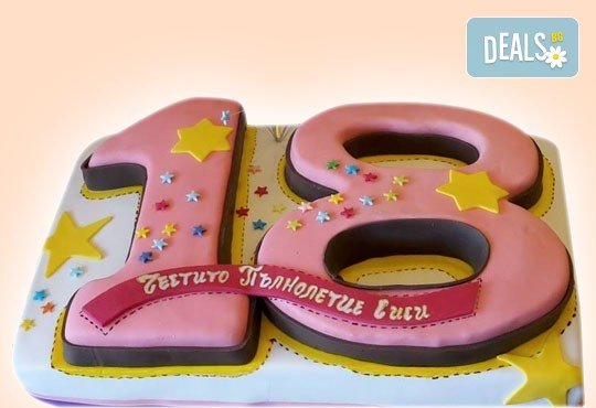 С цифри! Изкушаващо вкусна бутикова АРТ торта с цифри и размер по избор от Сладкарница Джорджо Джани - Снимка 7