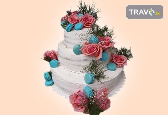 За Вашата сватба! Сватбена VIP торта 80, 100 или 160 парчета по дизайн на Сладкарница Джорджо Джани - Снимка 9