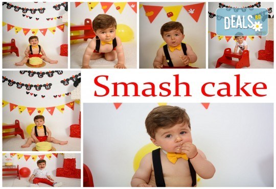 Фотосесия за Рожден ден или Smash cake с тематични декори плюс 10 или 20 обработени кадри от MVP studio - Снимка 4