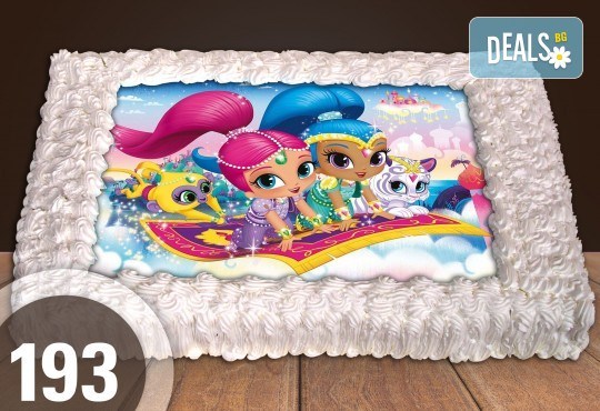 За най-малките! Голяма торта със снимка 20, 25 или 30 парчета за празника на Вашето дете с герой от филмче от Сладкарница Джорджо Джани - Снимка 29