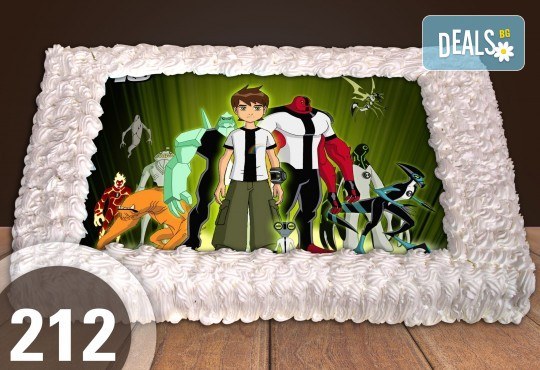 Голяма детска торта 20, 25 или 30 парчета със снимка на любим герой от Сладкарница Джорджо Джани - Снимка 122