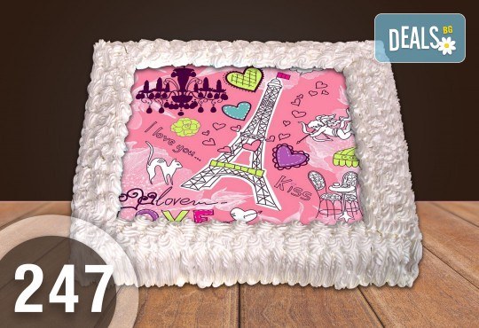 Голяма детска торта 20, 25 или 30 парчета със снимка на любим герой от Сладкарница Джорджо Джани - Снимка 25