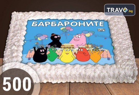 Голяма детска торта 20, 25 или 30 парчета със снимка на любим герой от Сладкарница Джорджо Джани - Снимка 7