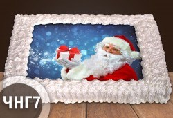 За Коледа и Нова година! Голяма торта 20, 25 или 30 парчета със снимка от Сладкарница Джорджо Джани - Снимка