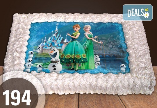 Експресна торта от днес за днес! Голяма детска торта 20, 25 или 30 парчета със снимка на любим герой от Сладкарница Джорджо Джани - Снимка 93