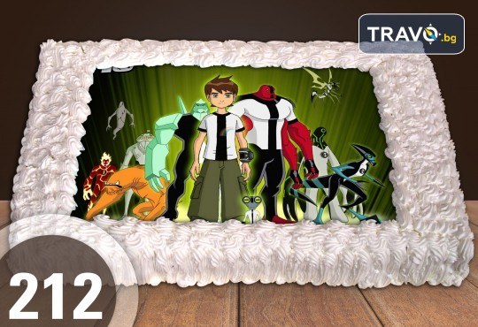 Експресна торта от днес за днес! Голяма детска торта 20, 25 или 30 парчета със снимка на любим герой от Сладкарница Джорджо Джани - Снимка 110